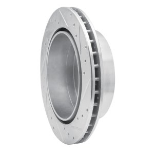 Chevrolet Express 2500 Brake Rotor (1) - Rear Right - R1 Concepts - Drilled & Slotted - Silver - `03-`05